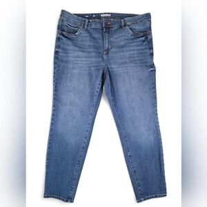 Sonoma Medium Wash Skinny Mid- Rise Jeans Cotton Blend Stretchy Women's 18W